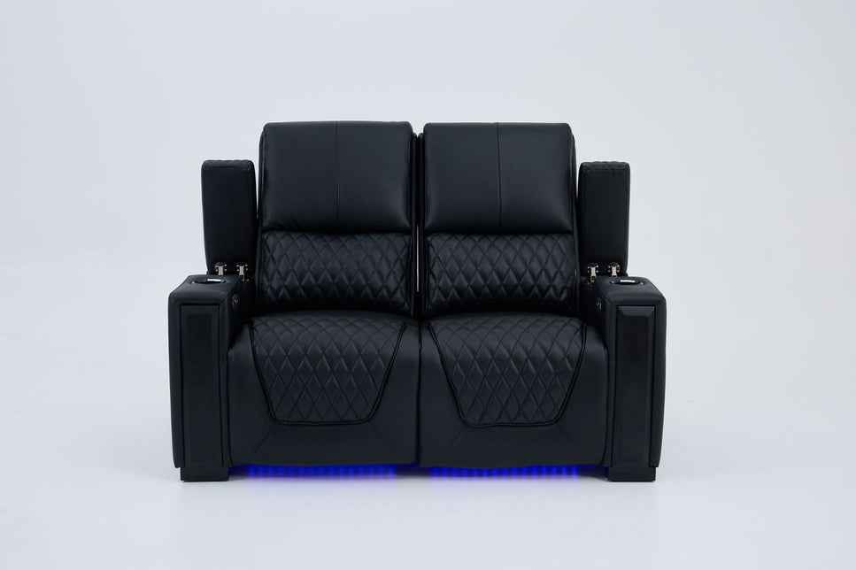 Alexandra LoveSeat Home Theatre Recliner Black