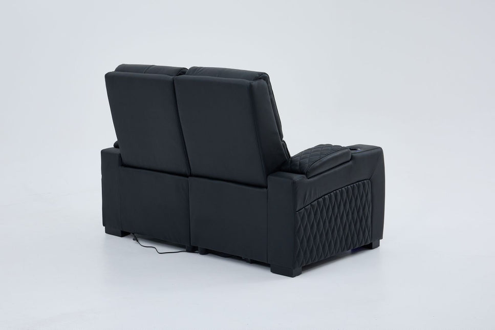 Alexandra LoveSeat Home Theatre Recliner Black
