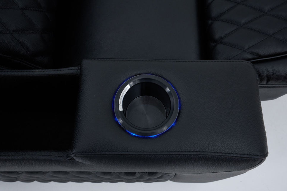 Alexandra Home Theatre Single Electric Recliner Black