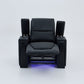 Alexandra Home Theatre Single Electric Recliner Black