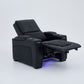 Alexandra Home Theatre Single Electric Recliner Black