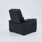 Alexandra Home Theatre Single Electric Recliner Black