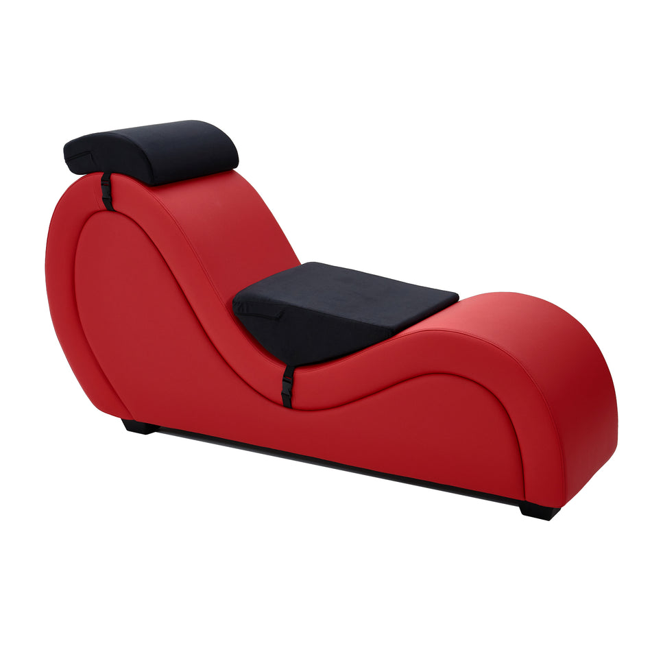 Kama Plus Red Tantra Chaise with Pillows