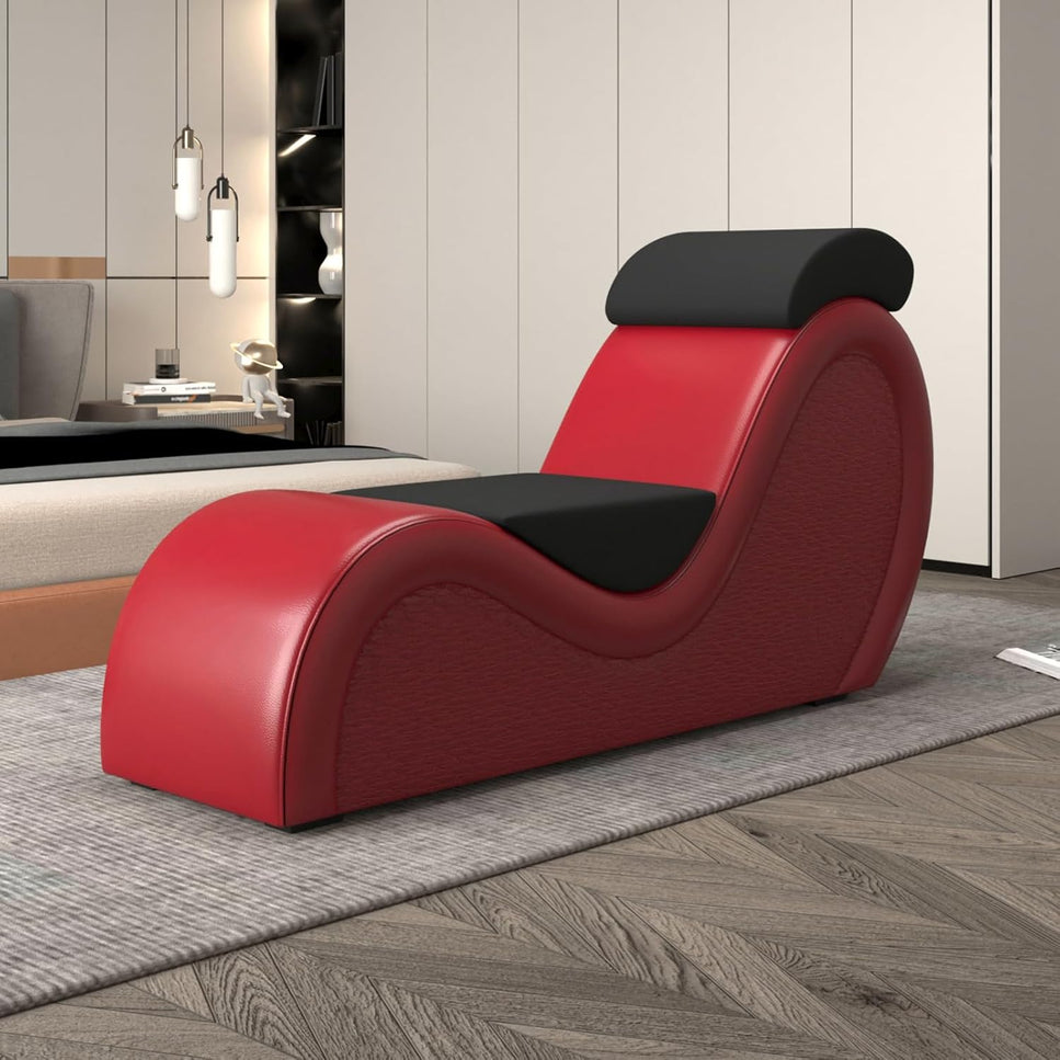 Kama Plus Red Tantra Chaise with Pillows