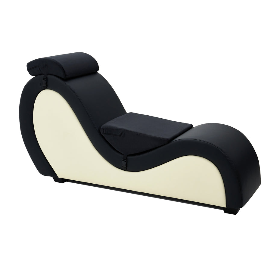Kama Plus Black&White Tantra Chaise with Pillows
