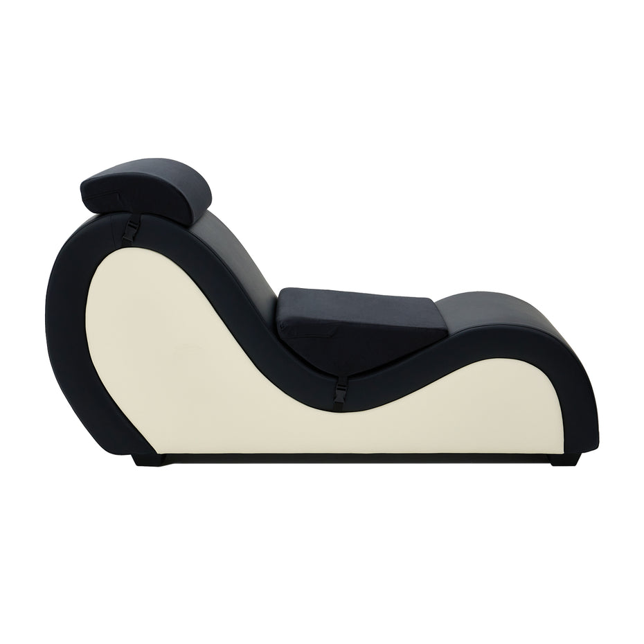 Kama Plus Black&White Tantra Chaise with Pillows